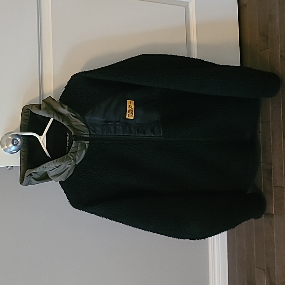 Vans Black Sherpa Jacket Size M Medium